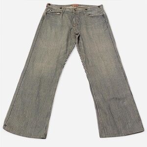 stronghold los angeles striped denim size 34